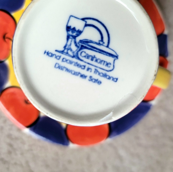 Canhome Hand-Painted Ceramic Espresso Cup and Saucer Set (4 Sets) - Picture 5 of 7